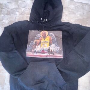 Men’s Black Graphic Hoodie | S |